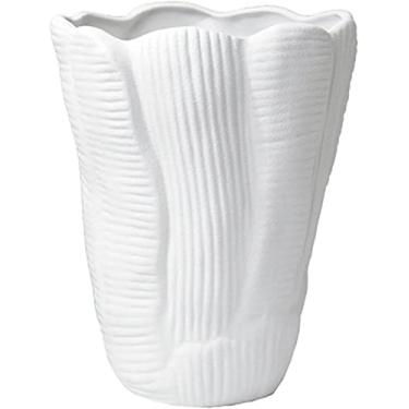 Imagem de Vaso de flores, vaso de cerâmica, 28 cm, grande, decorativo, moderno, branco, porcelana, arranjo de flores, vasos decorativos, sala de estar, mesa, ornamento, vaso de flores, decoração de mesa