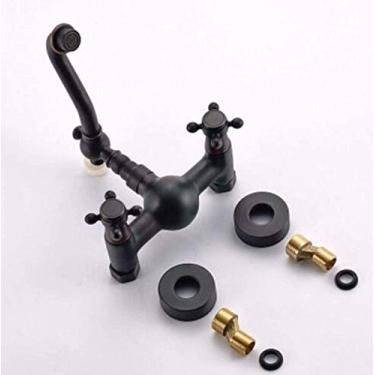 Imagem de Torneiras, Torneira de cozinha Torneira de pia Torneira de parede pastoral em estilo europeu Torneira de parede de latão torneira de banheira de formiga