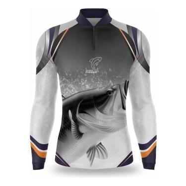 Imagem de Camisa De Pesca Infantil Uv50 Camiseta Pescaria Proteção Uv - Duart Fi