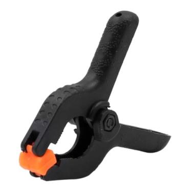 Imagem de Clipes de marcenaria, 1 peça, ferramentas de marcenaria, grampo de mola, grampo de mão de nylon colorido (1 peça preta)