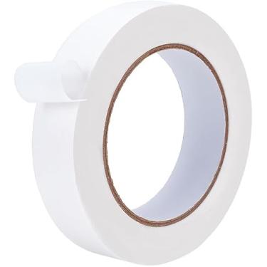 Imagem de Fita adesiva de encadernação de livros, fita adesiva de nylon branca de 147,6 m, fita de reparo para artesanato e conserto de livros, 2,5 cm