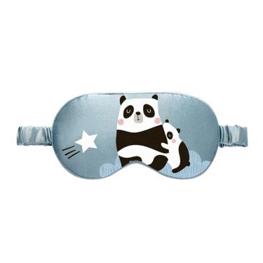 Imagem de Máscara de dormir Kids Cute Panda Cartoon Silk Eye Mask Sleep