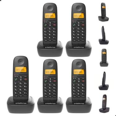 Imagem de Kit Telefone TS 2510 Intelbras 4 Ramal Bateria de Alta Duracão Comunic