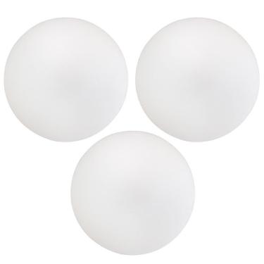 Imagem de Kit 03 Assentos Redondo Banqueta Cadeira Estofados Poltronas H02 Corino Branco 39 Cm - Lyam Decor