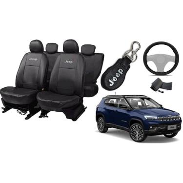 Imagem de Capa de couro para o banco jepp compass 2010-2018 proteção impermeável