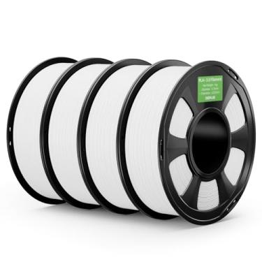 Imagem de DEEPLEE Filamento PLA+ 2.0 1,75 mm, filamento de impressora 3D de resistência mais forte, branco 4 kg, filamento de impressora 3D PLA Plus atualizado, filamento PLA+ de alta velocidade para a maioria