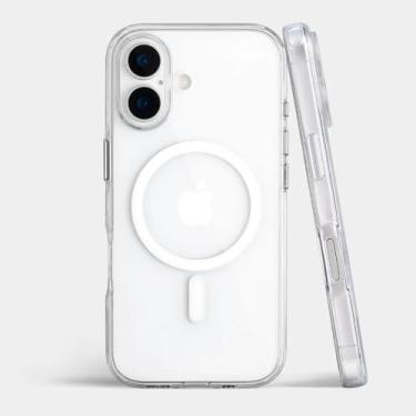 Imagem de Capa Capinha Case Magnética para Iphone - Carregamento por Indução - Transparente - Anti Impacto (iPhone 17)