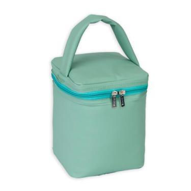 Imagem de Bolsa Térmica 4,5 Litros, Frasqueira Térmica Impermeável, Verde, Lancheira Térmica Compacta, Conserva Alimentos e Bebidas, Ideal para Trabalho, Academia e Uso Diário