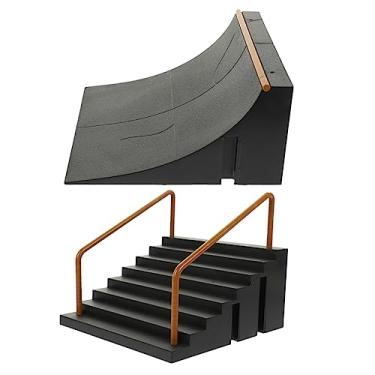 Imagem de Abaodam 2pcs Finger Skateboard Ramp for Desktop Skateboard Park Obstacles for Training Enhancing Coordination and Flexibility Boy Girl and Adults
