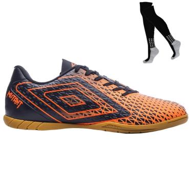Imagem de Kit Chuteira Futsal Umbro Mutant e Meião-Masculino