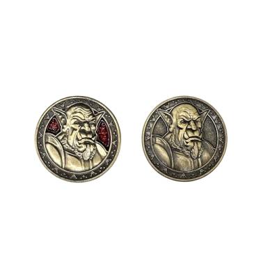 Imagem de Norse Foundry Monster Coins – Orcs (10 Pack) | 25mm Zinc Alloy RPG Tokens with Red Enamel Finish | Premium Fantasy Props for DND, Pathfinder, Tabletop Gaming, Encounters & Collectible Sets