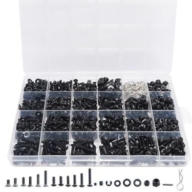Imagem de HOPLEX 1020pcs Universal RC Screw Kit Hardware Fasteners for Traxxas Redcat Arrma Axial RC4WD HSP HPI SCX10 Losi 1/8 1/10 1/12 1/16 Scale RC Crawler Cars Trucks