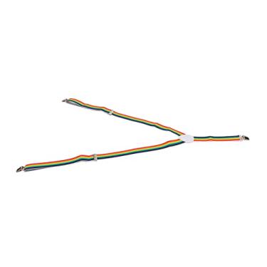 Imagem de Yinhing Calças Usando Cinto Auxiliar de Comprimento Ajustável Ferramenta de Assistência para Curativos para Idosos Com Deficiência Com Problemas Nas Costas e Quadril Liga de (listras de -íris)