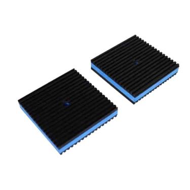 Imagem de Fenteer Tapete de amortecimento antivibração em borracha EVA para uso externo, com isolamento acústico e absorção de impacto, ideal para academias e lavadores, 7.5 Cm X 7.5 Cm X