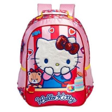 Imagem de Mochila Escolar Infantil G Hello Kitty Plush - Xeryus-Feminino