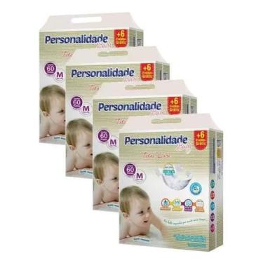 Imagem de Fralda Personalidade Baby Total Care 4 Pacotes Tamanho M - De 5 á 8 Kg