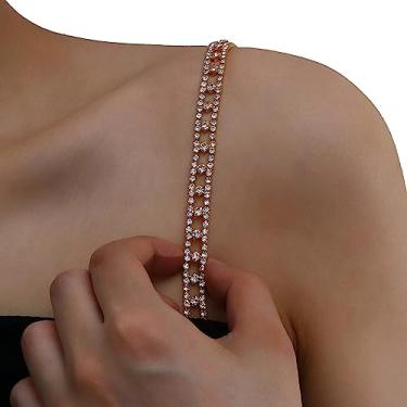 Imagem de Corrente de sutiã de cristal de strass - Acessórios para vestido de lingerie feminina de casamento