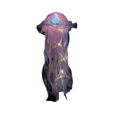 Imagem de Luz Noturna De Água-Viva Para Quarto De Meninas, 5PCS, Lâmpada Suspens