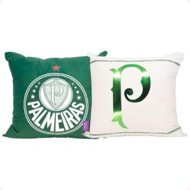 Imagem de Almofada Fibra Suede do SE Palmeiras 40x40cm Oficial Presente - Zona c