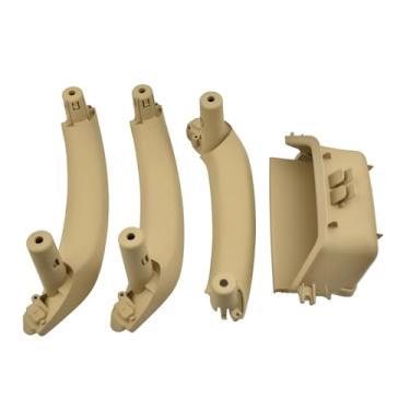 Imagem de Compatível Com BMW X3 X4 F25 F26 2010-2017 Auto Esquerda Direita Maçaneta Da Porta Interna Maçaneta Do Painel Da Porta Interna Puxar Guarnição Da Tampa 51419209213 51419209214(LHD Beige 4pcs)