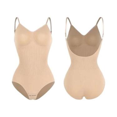Imagem de Body Modelador Feminino Sem Costura, Sem Costas, Com Efeito Levanta Bu