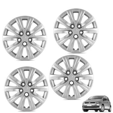 Imagem de Jogo De Calota Fox Spacefox Polo 2012 2013 Aro 15 Cubo Padrão Prata