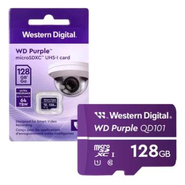 Imagem de Cartão De Memória Miicro SD 128GB WD Purple, Ultra Endurance, CFTV - Wdd128g1p0c