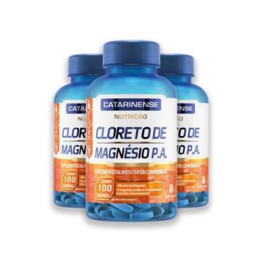 Imagem de Kit 3 Cloreto de Magnésio Catarinense 100 Comprimidos