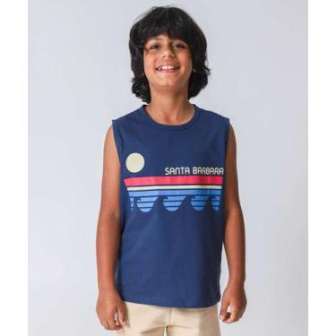 Imagem de Regata Juvenil Estampada Marisa Tam 10 a 16 Azul-00126 - MR, 16, Azul