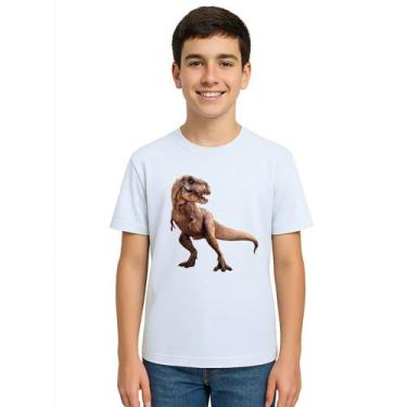 Imagem de Camiseta Dinossauro Tiranossauro Rex Personalizada - Use P4, Branco, J