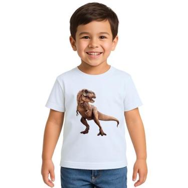 Imagem de Camiseta Dinossauro Tiranossauro Rex Personalizada - Use P4, Branco, I
