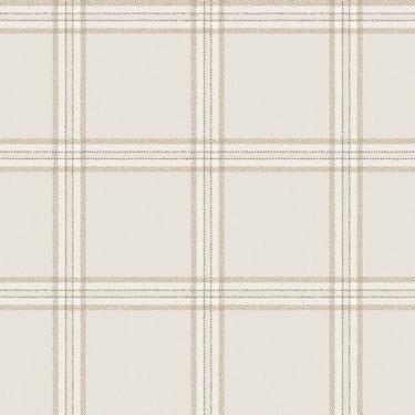 Imagem de Papel De Parede Top Stripes Xadrez Tartan Cor Bege Claro