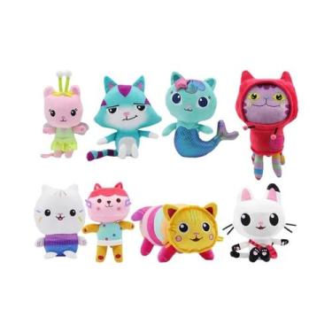 Imagem de Brinquedo De Pelúcia Gato Sereia Para Crianças, Mercat Da Casa Da Gabb