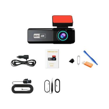 Imagem de Câmera Veicular 4K WIFI 2160P Aprilboy DVR Com Lentes Frontal E Trasei