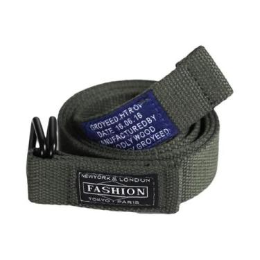 Imagem de Cinto De Lona Unissex Com Duplo Laço Para Homens E Mulheres, Estilo Ca