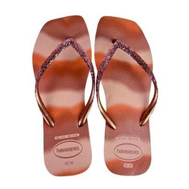 Imagem de Chinelo Havaianas Feminino Slim Square Glitter Party Original-Feminino