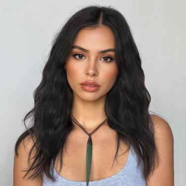 Imagem de Peruca WIGNEE U Part Brazilian Hair 16 polegadas e 4,5 cm de profundid