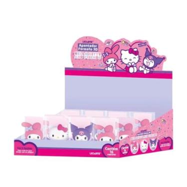 Imagem de Apontador Formato 3D Hello Kitty e Amigos Sortido - Display C/ 16 Unid