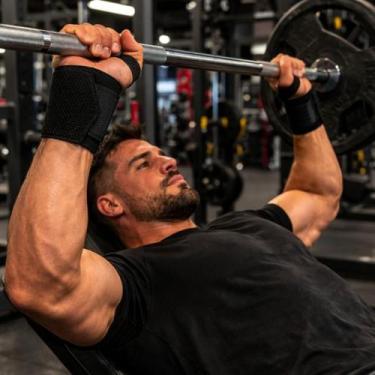 Imagem de Munhequeira Pulso Fitness Academia Exercício Funcional Suporte Elástic