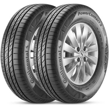 Imagem de Kit 2 Pneu Continental Aro 15 195/65r15 91H TL PowerContact 2 - Contin