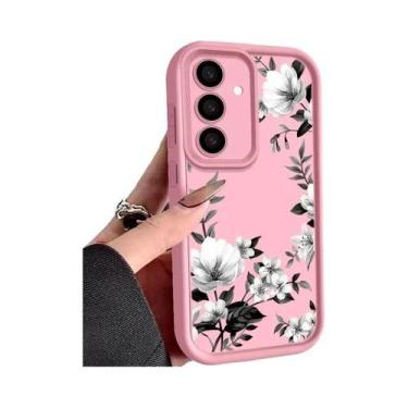 Imagem de Capa Macia Com Estampa De Flores Para Samsung Galaxy A56 A16 A17 A55 A