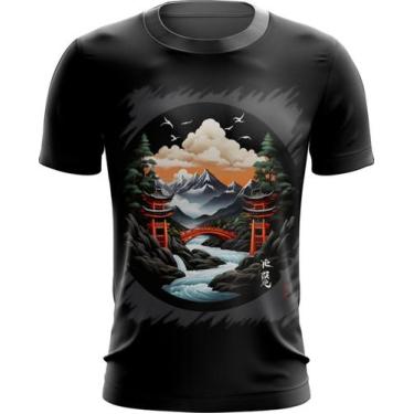 Imagem de Camiseta Dryfit Paisagem Oriental Portão Torii 12 - Kasubeck Store®, B