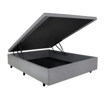 Imagem de Base Box Baú Viúva 128x188x36cm Suede