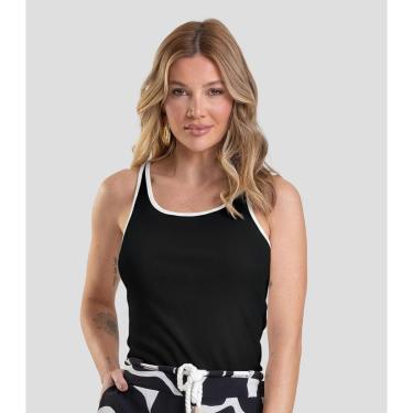 Imagem de Regata Feminina Canelada Dianna Preto-Feminino
