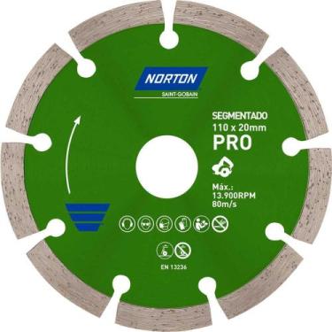 Imagem de Disco de Corte Diamantado Linha PRÓ 110 mm Segmentado Norton OstenVond