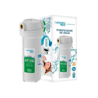 Imagem de Filtro Purificador De Água Fit 230 Rosca 1/2 Branco Planeta Água - Pla