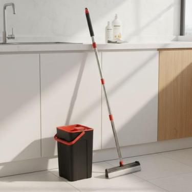 Imagem de Mop Giratório Duo 360 Powermaid com Balde Duplo e Centrífuga em Aço In