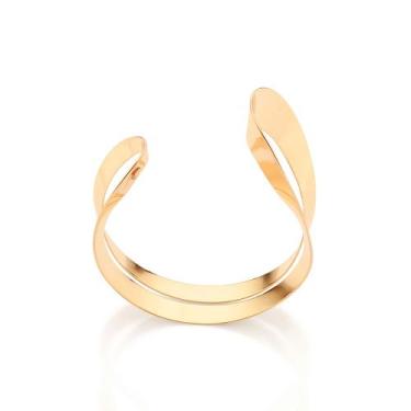 Imagem de Bracelete Abstrato Banhado à Ouro Rommanel 552224 Cor:Dourado, Dourado