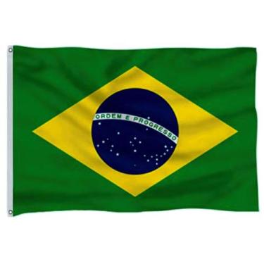 Imagem de Bandeira do Brasil Sublimada/Impressa, padrão 2P (0.90 x 1.28m) - Fren