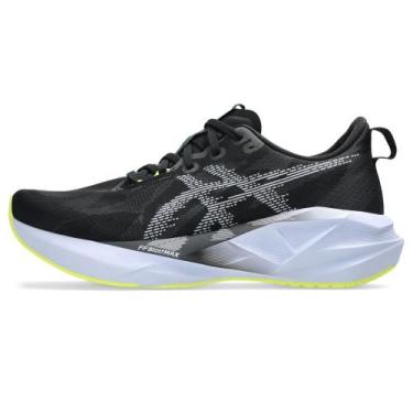 Imagem de Tênis ASICS Novablast 5 - Masculino - Preto/Azul, 40